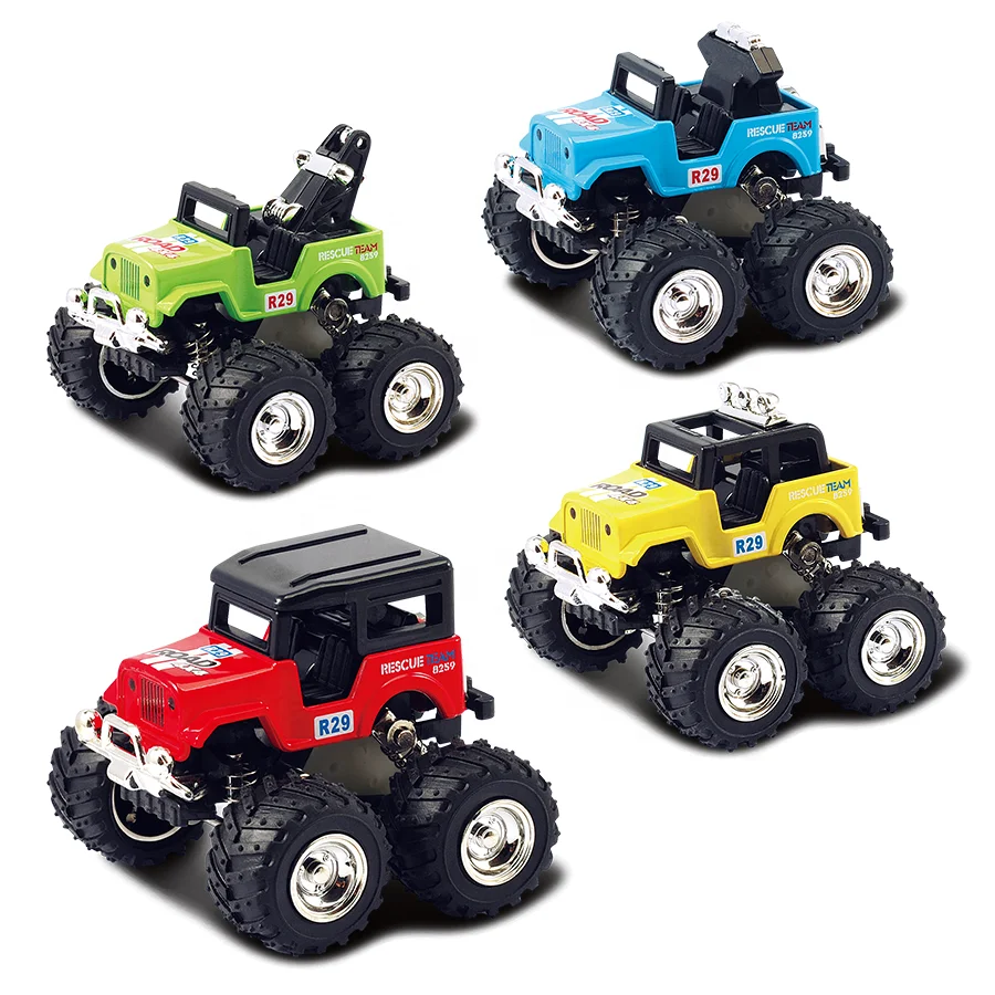 Simulation 1:64 Metal Rock Crawler Off road Car Pull Back ATV Car Model Collection Gift for Toddlers