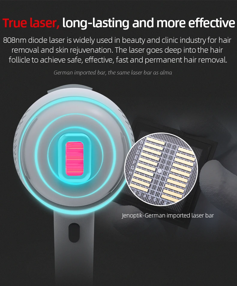 Mini 808nm Handheld Diode Use Laser Hair Removal Device Laser Hair Removal Portatil Permanent Home Portable Machine Hand Held