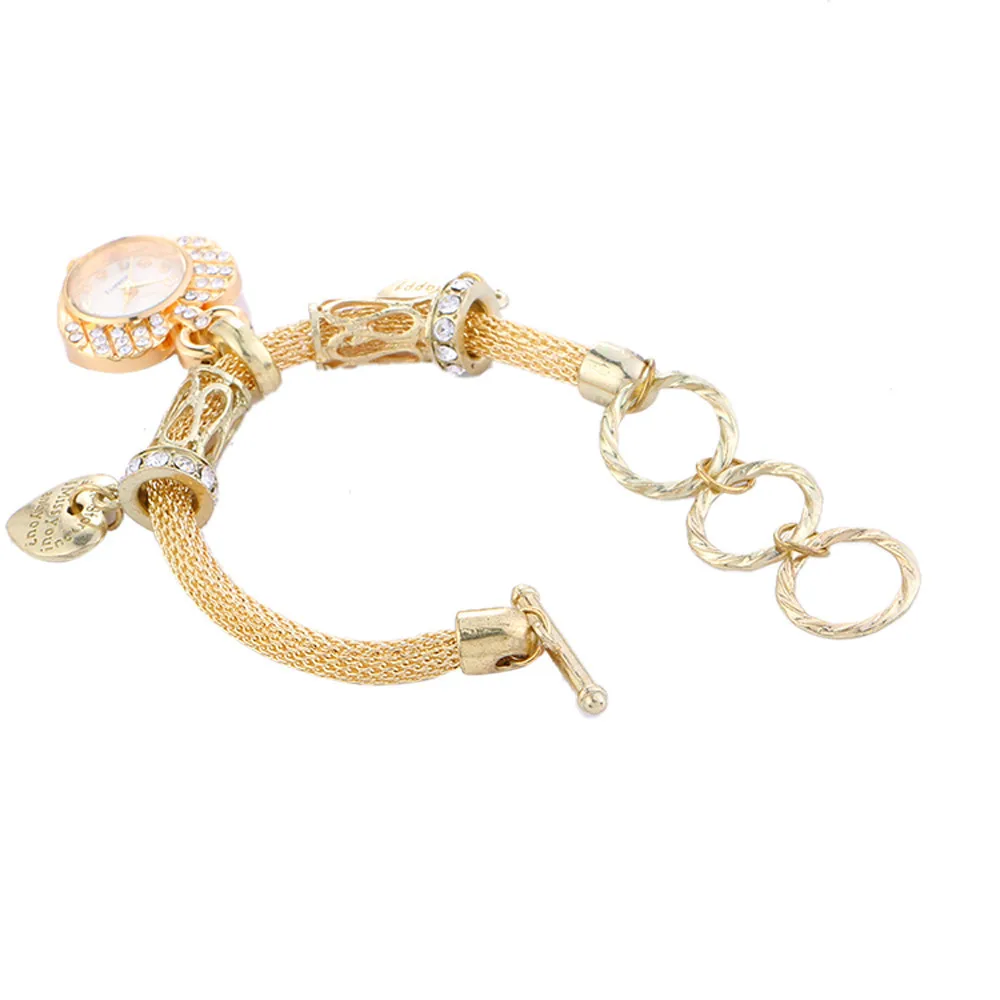 New Arrival! Watch women gold & Watches ladies fashion diamond women bracelet watch