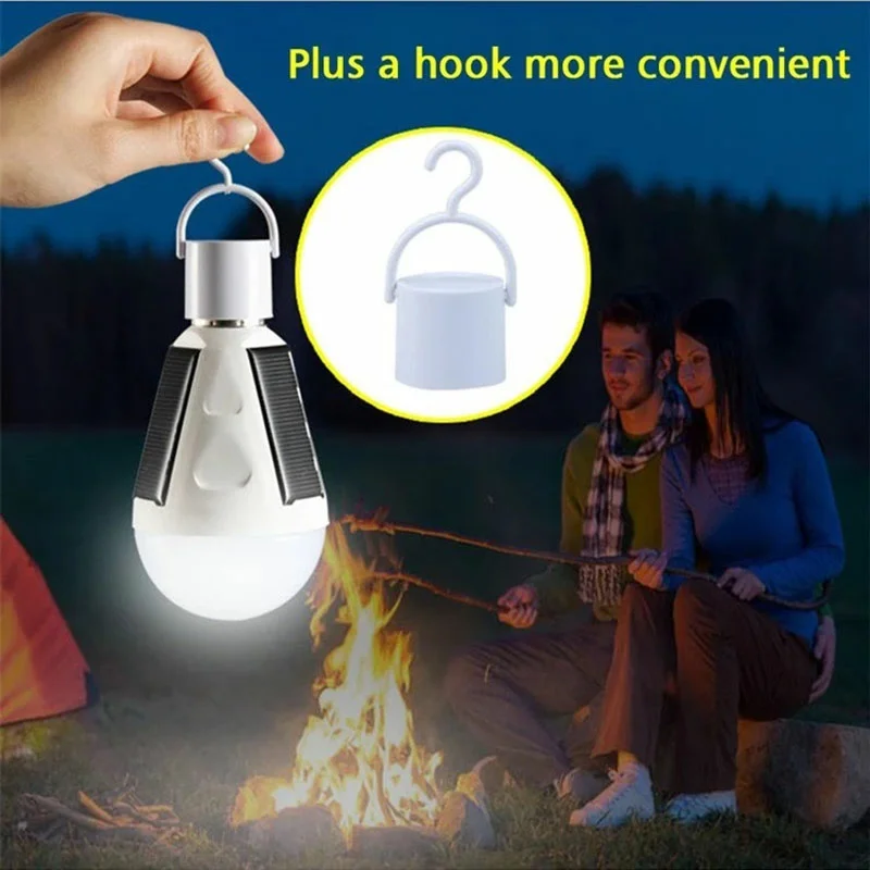 Waterproof LED Solar Light Bulb Outdoor 12 w/IP65 solar emergency  led  bulb for camping