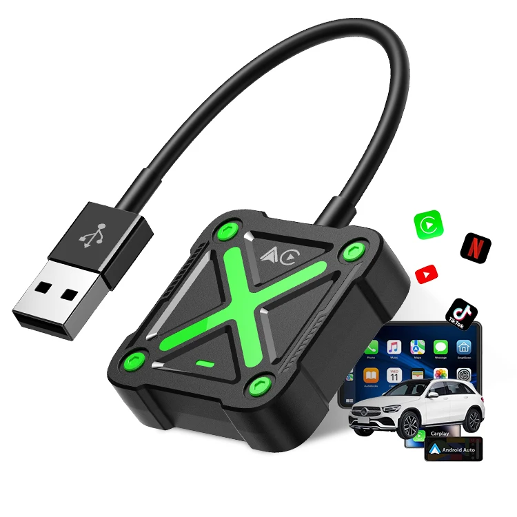 Совместимый с Android apple адаптер Портативный carplay для большинства моделей автомобилей Беспроводной carplay адаптер ai box car