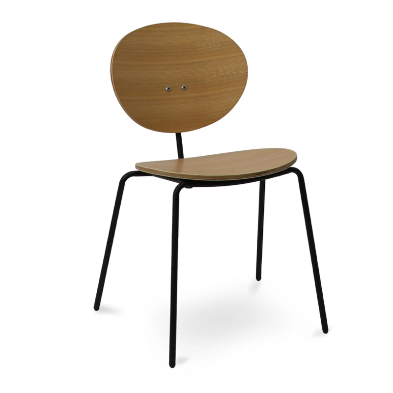 Stacking Plywood Chair Metal Frame Living Room Chair