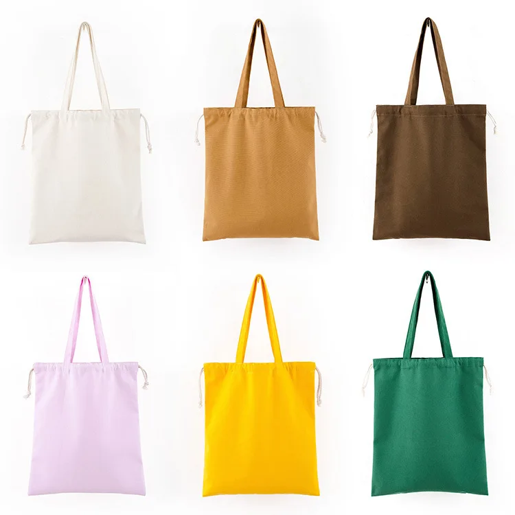 
Wholesale Eco-friendly Colorful Cotton Tote Bag Blank Custom Print Shopping Canvas Tote Bag 