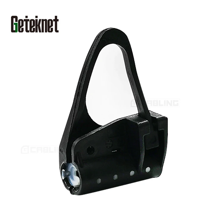 Geteknet OEM fiber optic cable Insulated Strain Outdoor plastic Suspension Clamp universal pole bracket