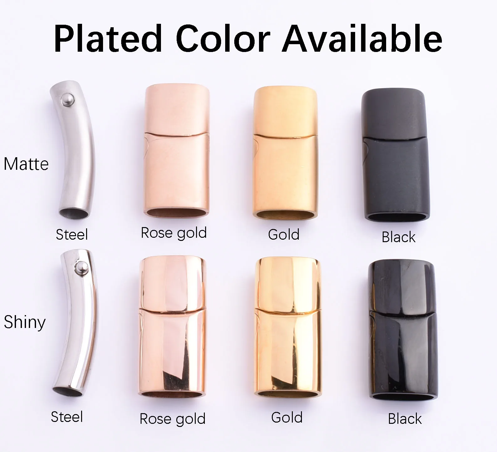 Crazy Design Fashion Jewelry Leather Wrap Gemstone Clasp Black Charm Bracelet