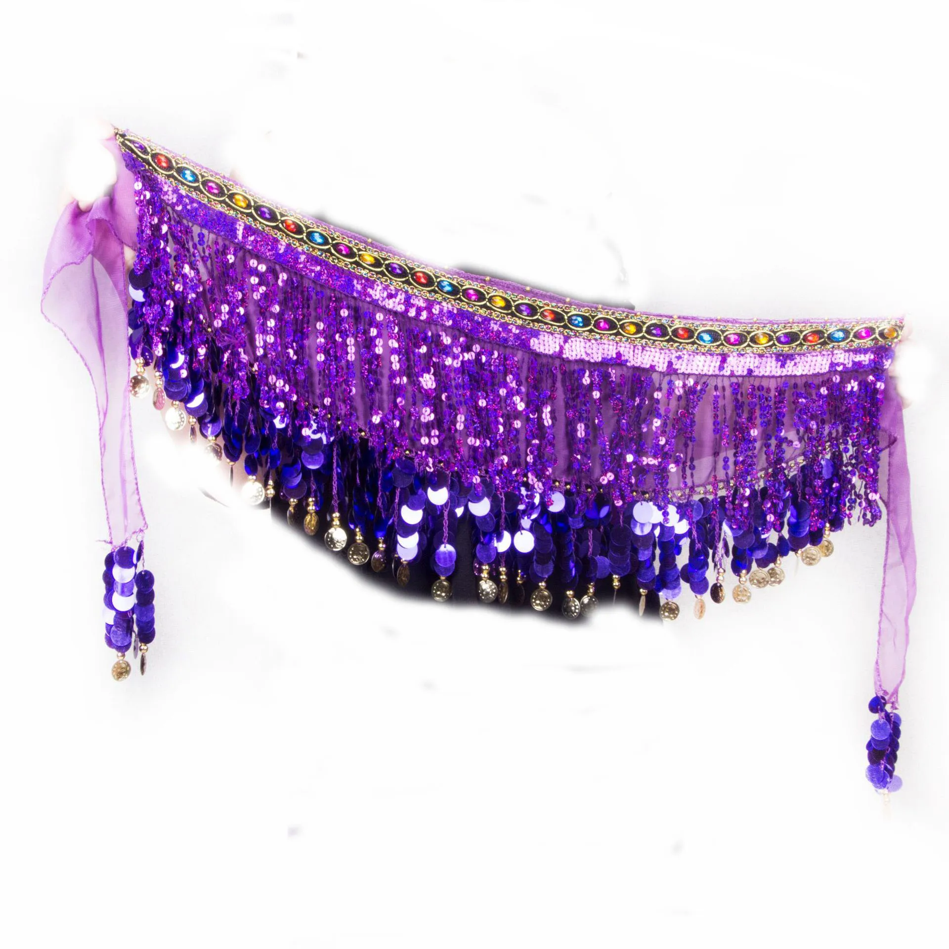 2022 New Tassel Skirts Sequins Belly Dance Skirt Hip Waist Body Chain For Women