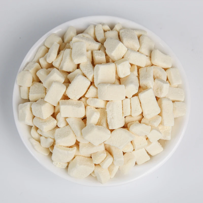 Natural Food Grade Freeze dried Freeze dried tofu Cubes Bean Curd