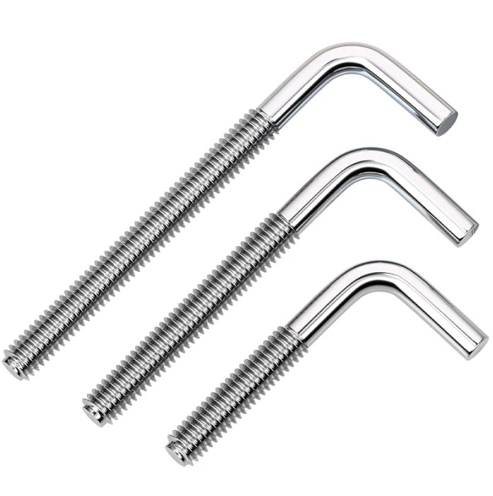 Manufacturer Customization Stainless Steel L Shape Anchor Bolt Galvanized L Type Bolts High-Strength Foundation Bolts
