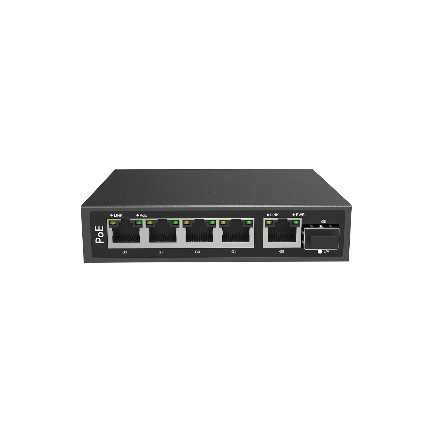 High Power POE Network Switch with 4 Ports Single Port up to 90W Total Power Supply up to 250W