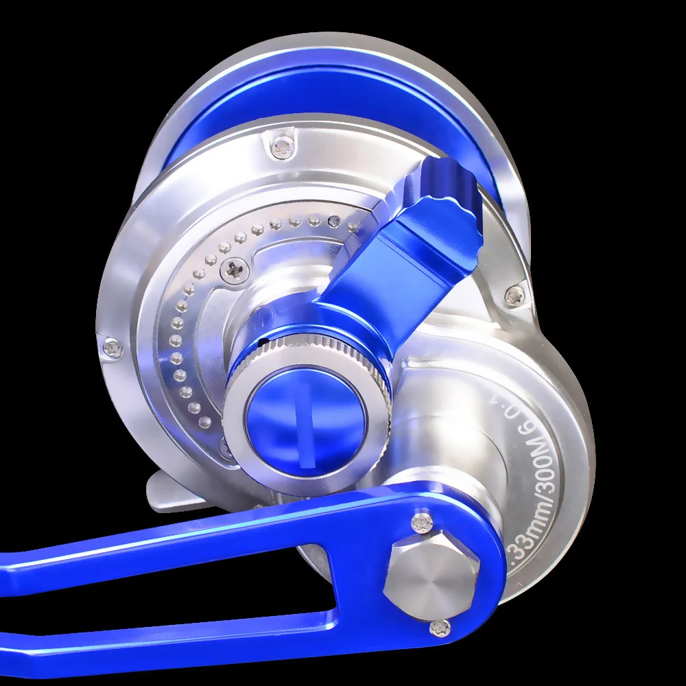 Full Metal DBW 300 High Speed Gear ratio 6.0.1 12BB Drag Big Game Drum Trolling Reels for Sea Fishing