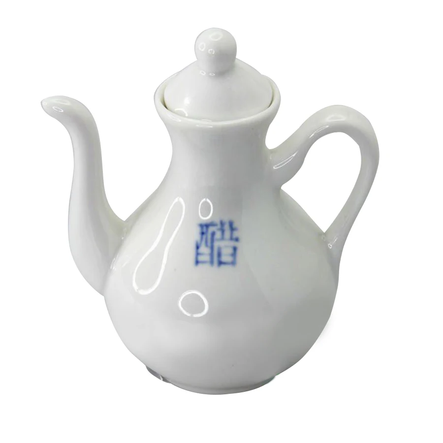 
Chinese Style White Porcelain Vinegar Pot 