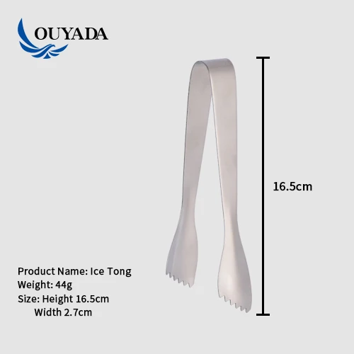 Factory Direct custom kitchen mini rose gold stainless steel metal food service salad tongs