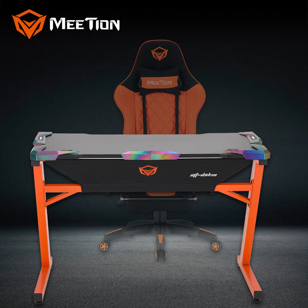 MeeTion DSK10 2022 Whole Esport Racing Carbon Fiber Office Game Station Gaming Table PC Computer Desk
