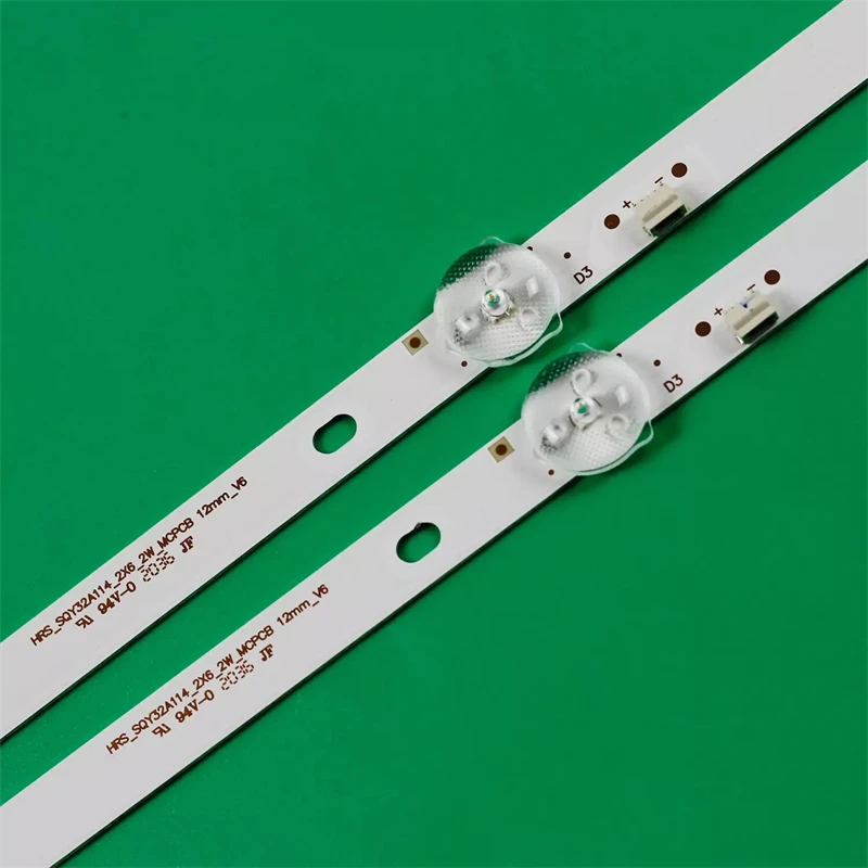 Светодиодные полосы света для RCA RLED3221-D HRS_SQY32A114_2X6_2W_MCPCB JL. D32061330-031AS-M_V02 575 мм 6LED 3 В 100% новый