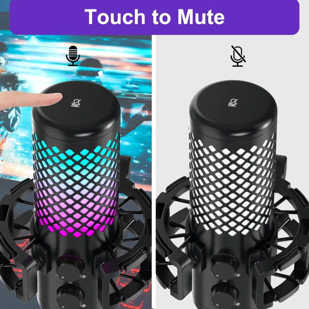 Wholesale ODM OEM USB RGB Mic Micrfono BTC Condensador Microphone