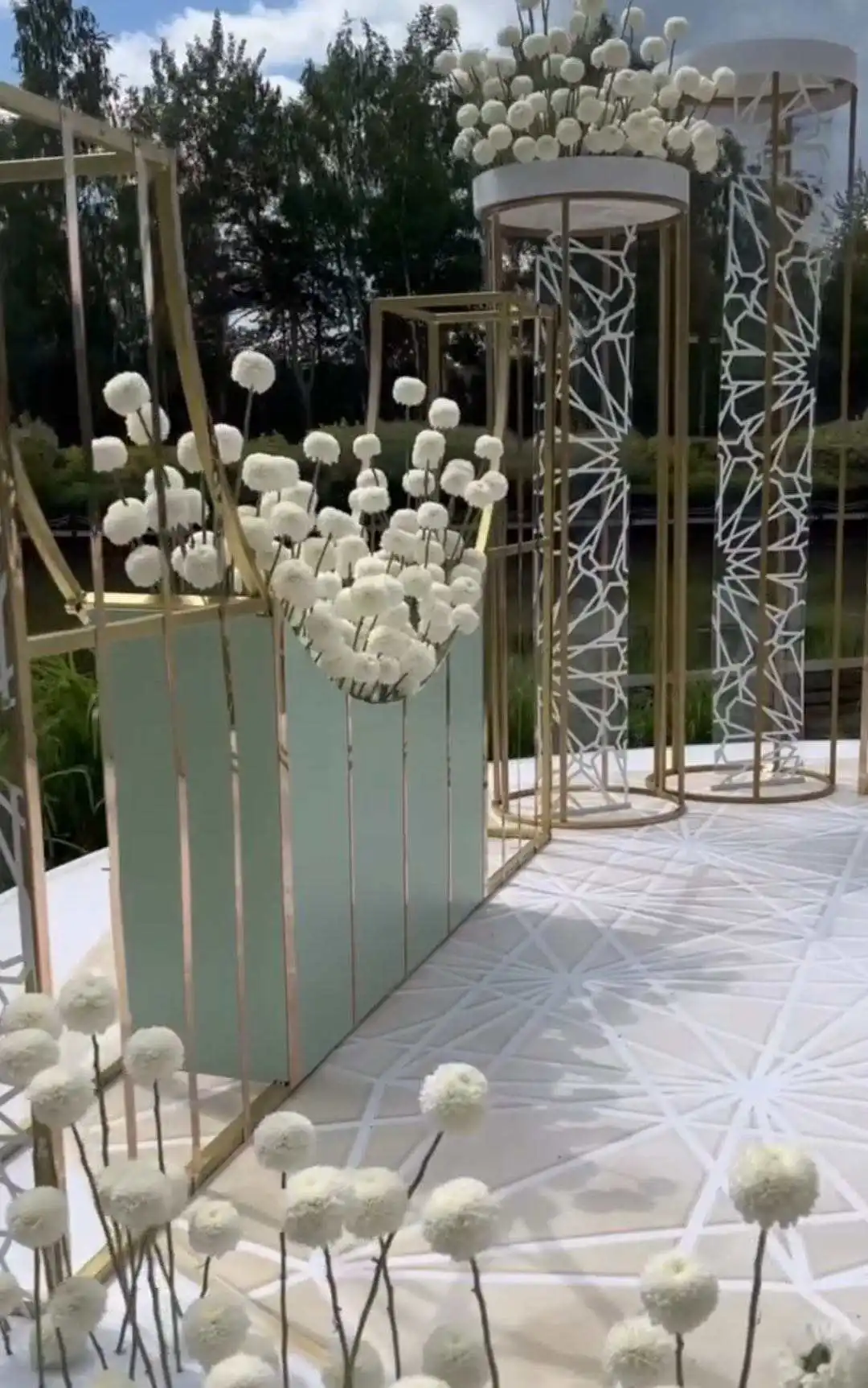 Customized Arches Stage Elegant Backdrop Center Pieces Wedding Decoration Metal Backdrop Frame Arch Flower Stand For Wedding