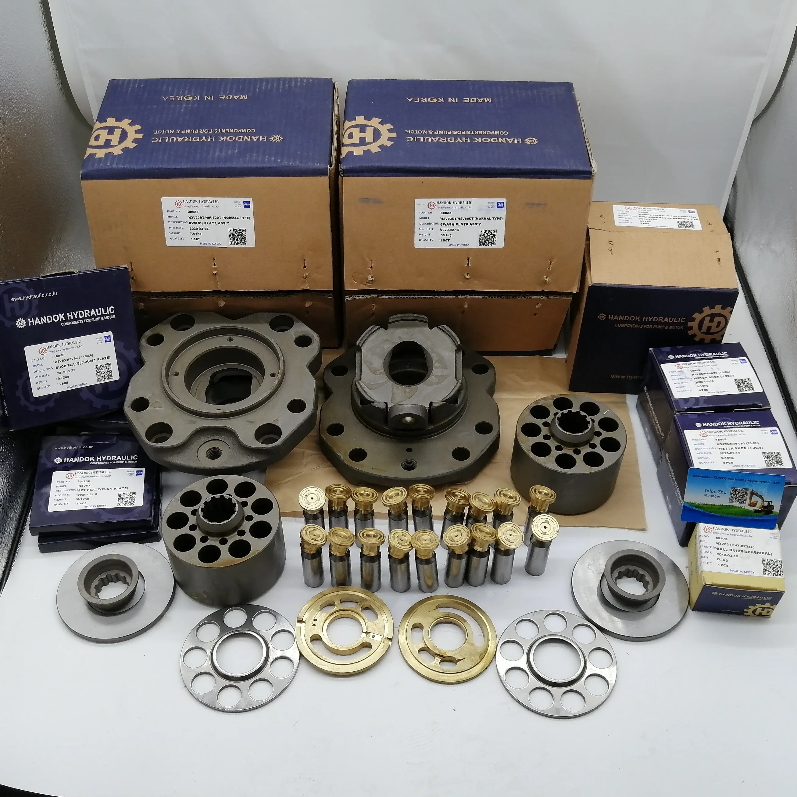 Комплект для ремонта гидравлического насоса ЭКСКАВАТОРА CAT E312 HANDOK K3V63 K5V80 K3VL80 цилиндрический блок пластина клапана поршневая