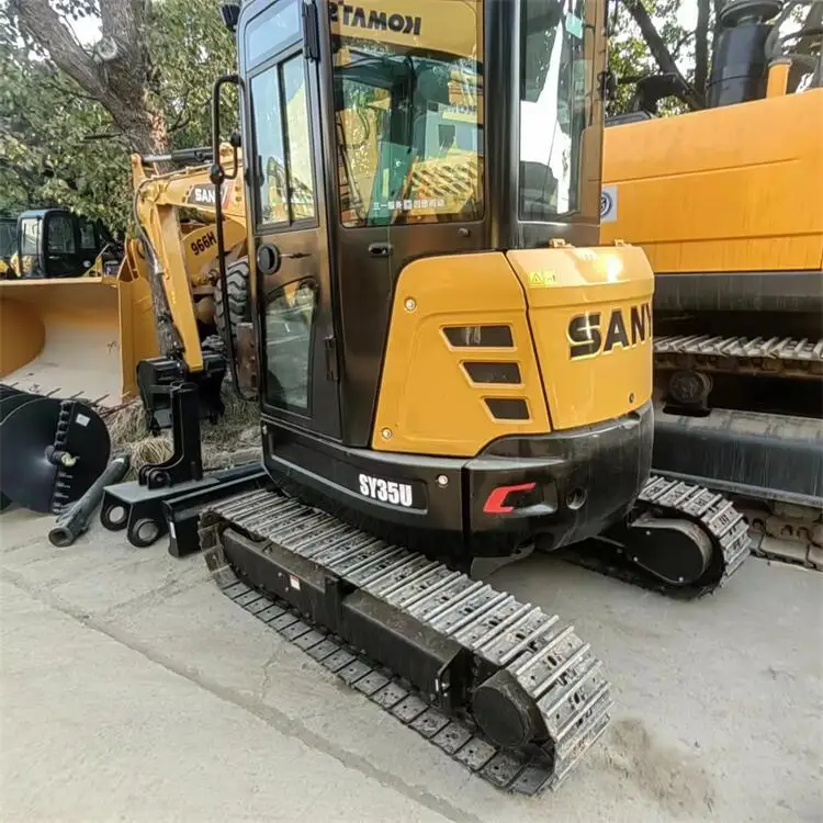 Практически новый экскаватор SY 35U SANY SY35U оригинальный, сделано в Китае, дешевая экскаваторная строительная техника