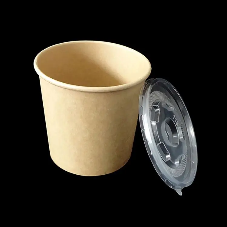 
Compostable Bio Degradable Printed Paper Ice Cream Cup Wholesale Ice Cream Paper Bowl With Lids 