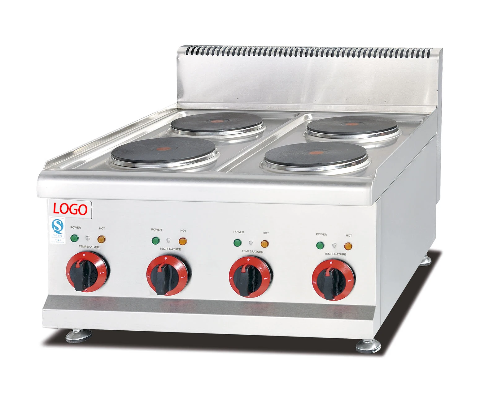Commercial 220v  Four Plate Cooker Range Kitchen 4 Burner Electric Stove Without Gas For Cooking