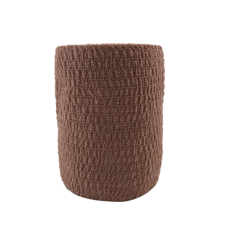 Medical elastic tape 100% cotton fabric cohesive bandage