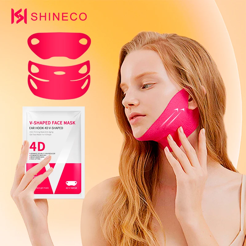 Double V Slimming Face Make Chin Firm Shape Line Lifting Lift Shaped Strap Shapeface Reducer Mask Slim Band Patch