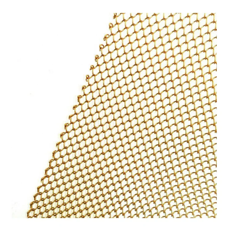 Colored Decorative Material Curtains Metal Knitted Shower Pleated Insulated Curtains Cool Design Stainless Steel 304 316 316L