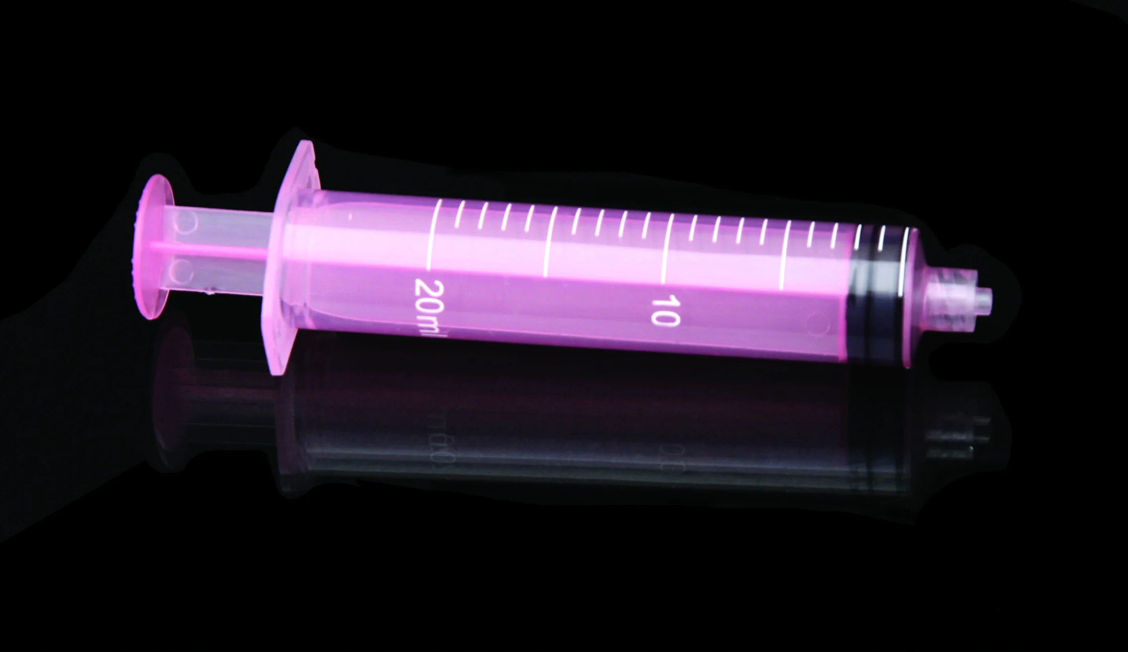 Coloured 60ml syringe with needle Cosmetic packaging