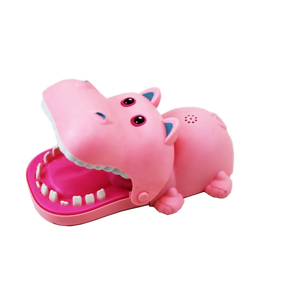 Remarkable quality parent-child interactive games biting fingers hippo styling spoofing sings Plastic Joke Toys