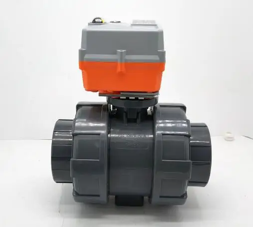 ATA factory cheap sale dn15 to dn100 UPVC PPH handle manual ball valve  bare stem motorized pneumatic drive