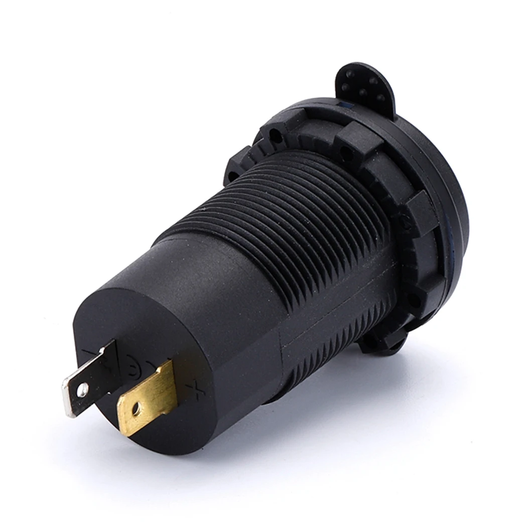 QC4.0+QC3.0 Double USB Car Charger Fast Charger Caravan Yacht Universal Modification Power Socket Car Charger USB Socket