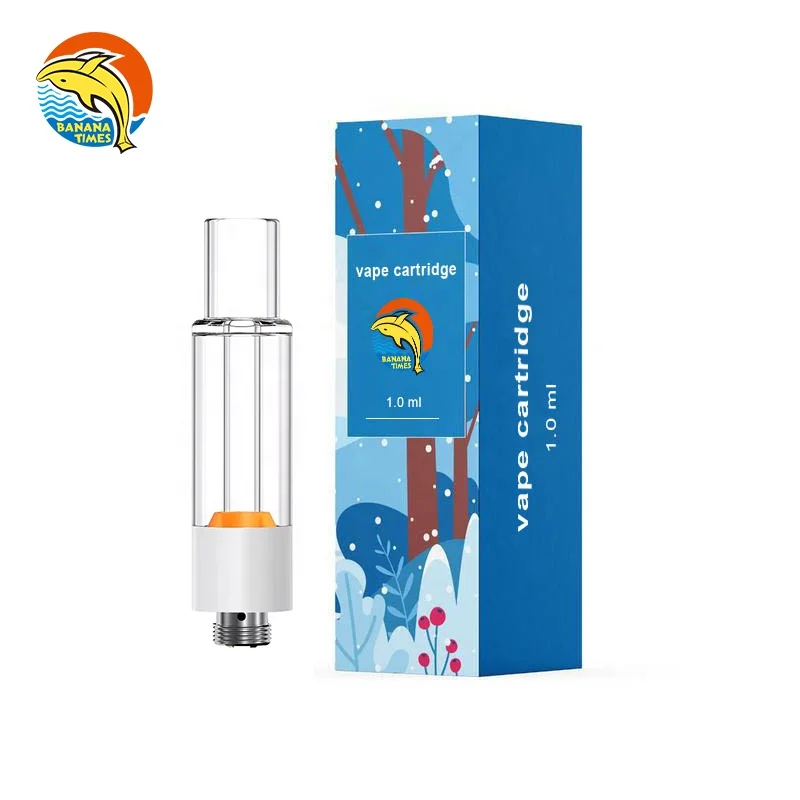 
BANANA TIMES Thick Oil Glass Vape Cartridge Empty Full Quartz ceramic cbd glass cartridge 