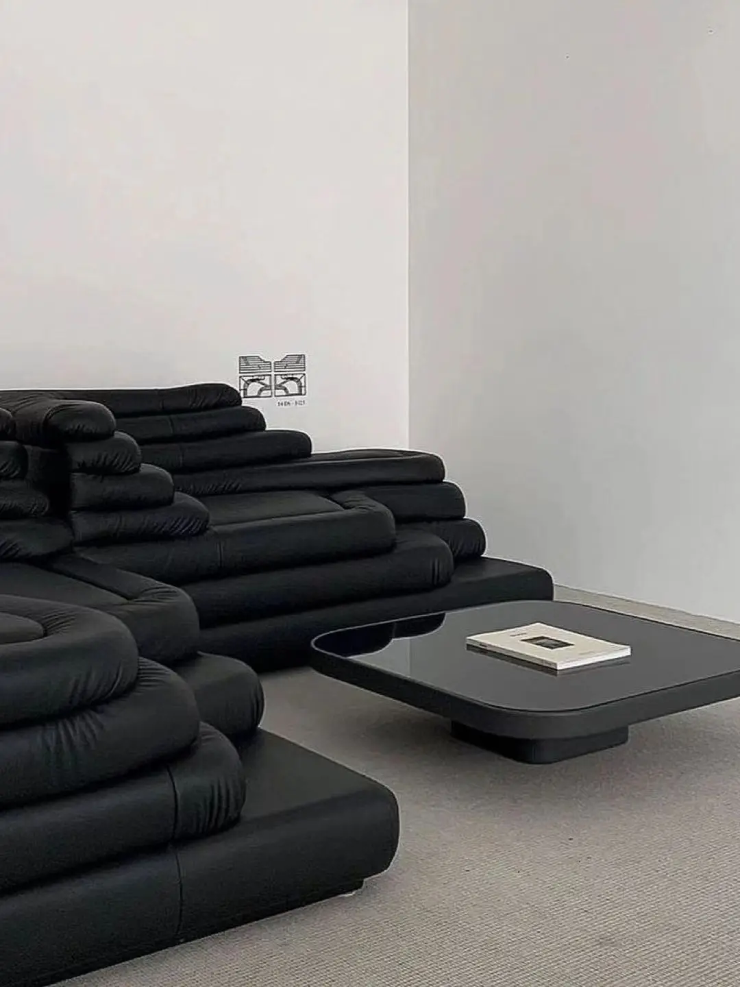 Italian modern new luxury design home/hotel/apartment living room furniture modular combination leather terrazza sofa