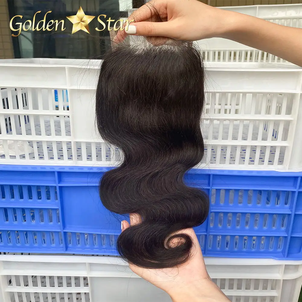 GD Wholesale Human Hair 4x4 Lace Closure,5x5 6x6 7x7 Lace Closure,Free/Mid/3 Way Part Swiss Lace Front Closure In Stock