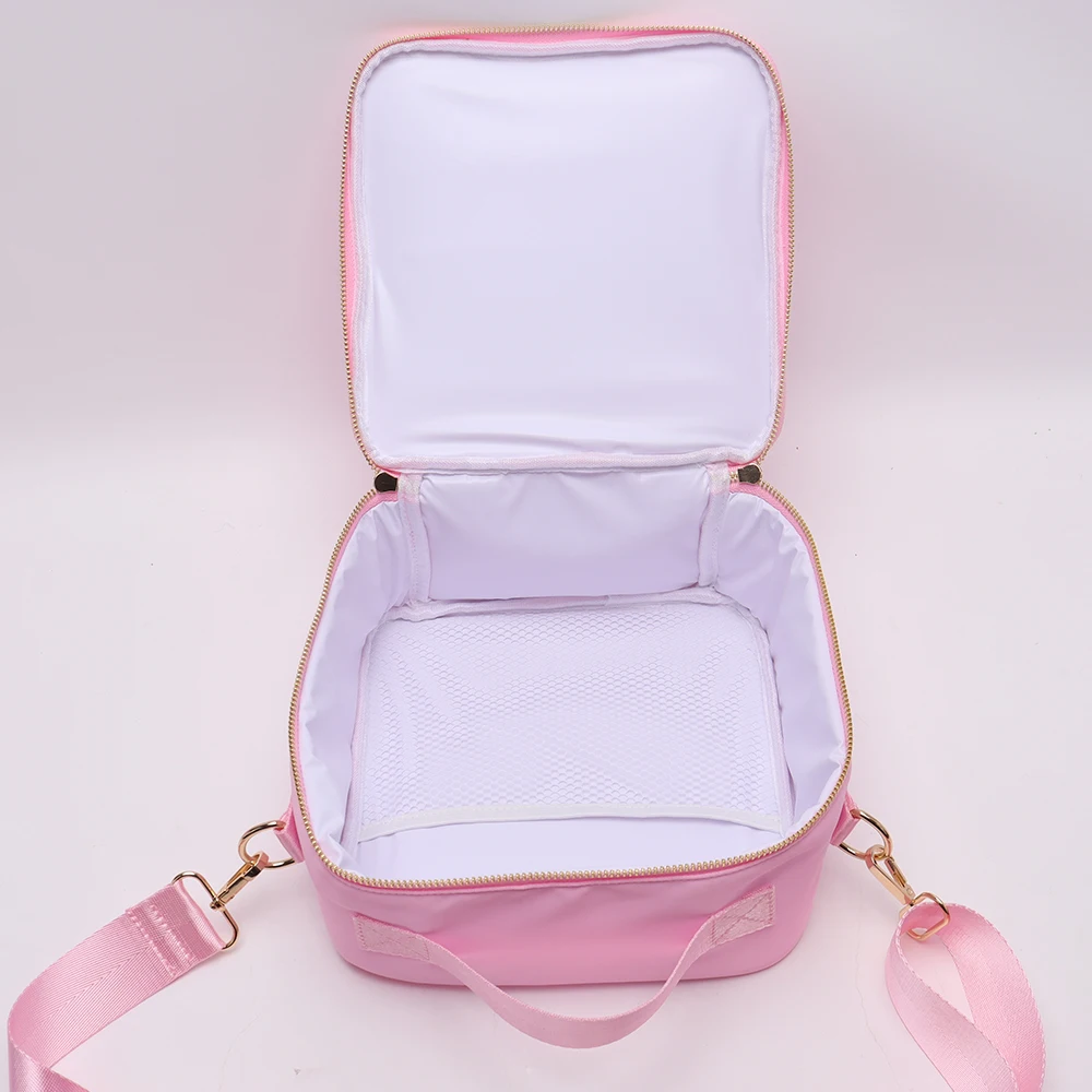 Keymay Kids Lunch Box Insulated Soft Bag Mini Cooler Back to School Nylon Shoulder Cooler Bags for Lunch