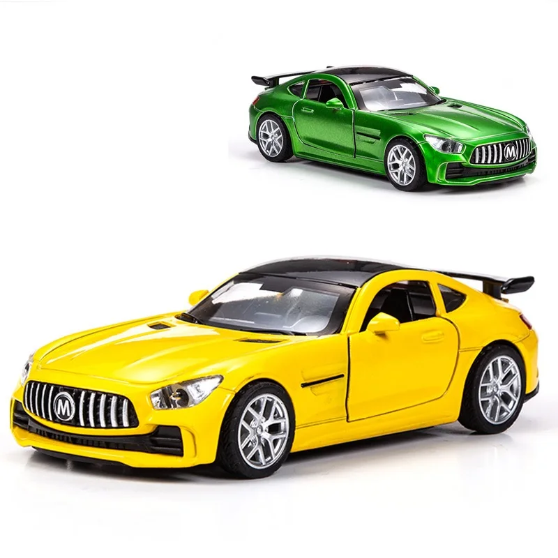 1: 32 Scale alloy sports car gift model metal simulation car mini Die Casting Pull Back Car Toy with Door Open