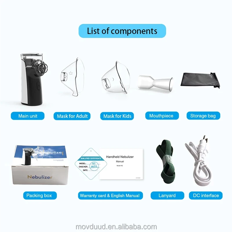 Hot Sellings 2021 Amazon Hydrogen Inalation Machine for Infant and Adult Cough Drug Portable Nebulizer