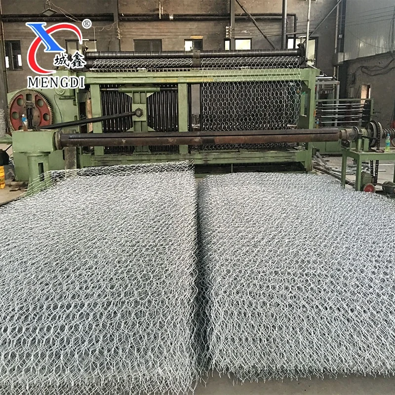 hexagonal hole  galvanized /pvc coated gabion mesh roll