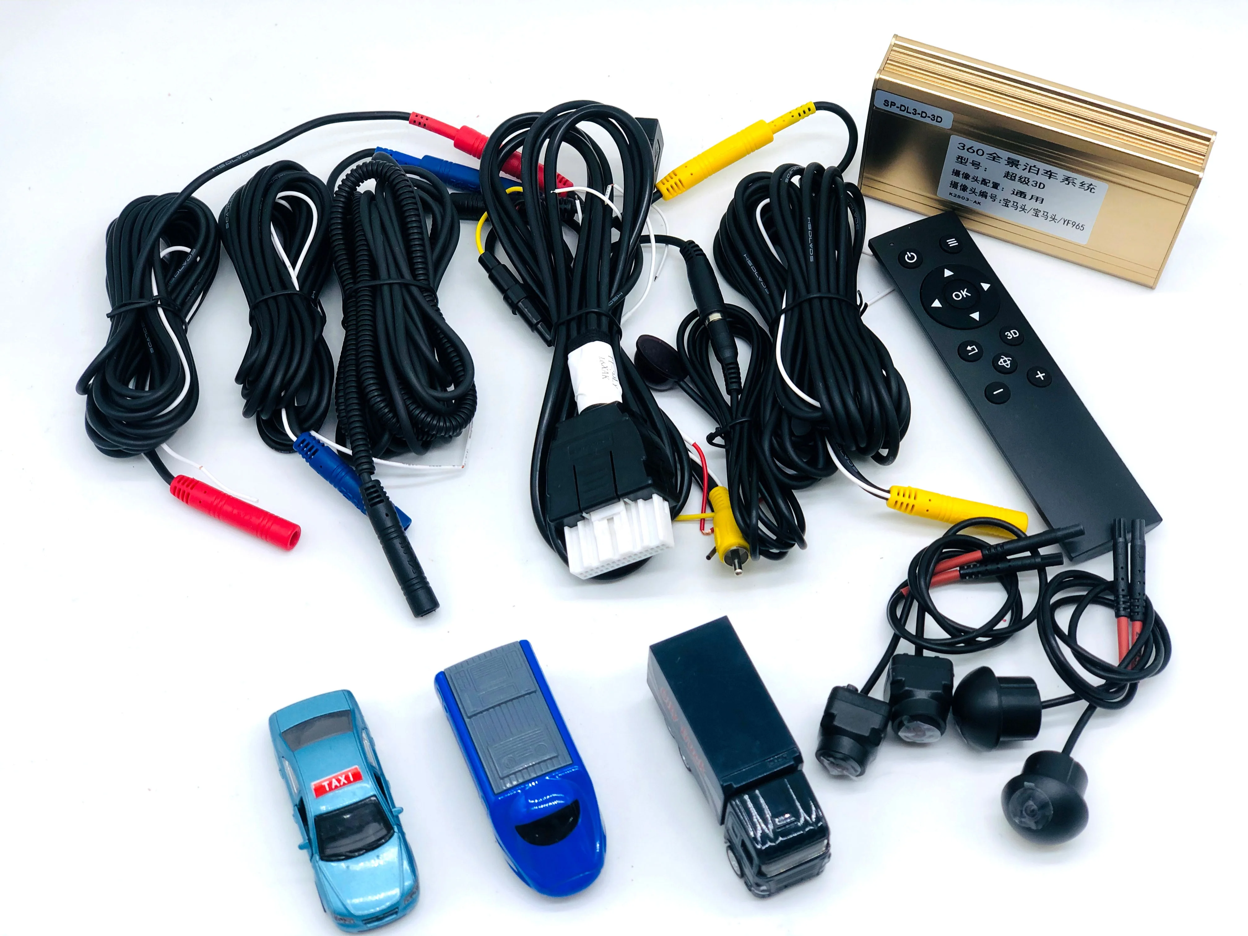 HD 1080P 3D surround view camera 360 degree bird view system rear view car camera