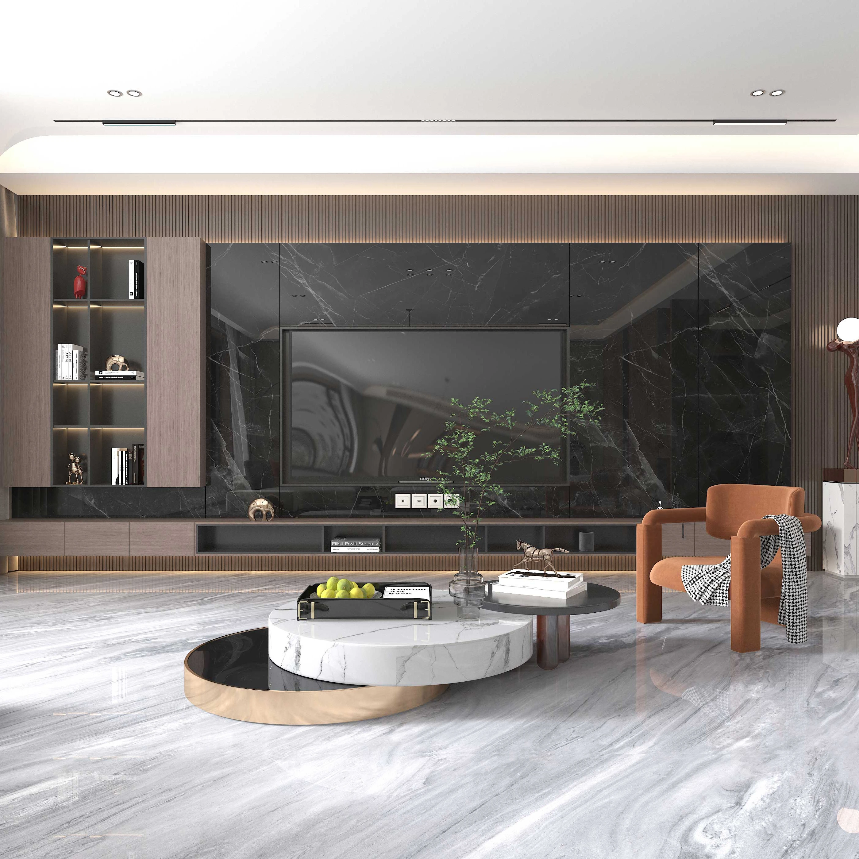 900X1800mm D5-L18703 Italy Blue Sandstone Continuous 4 Patterns Diamond Glazed Marble Porcelain Floor and Wall Tiles