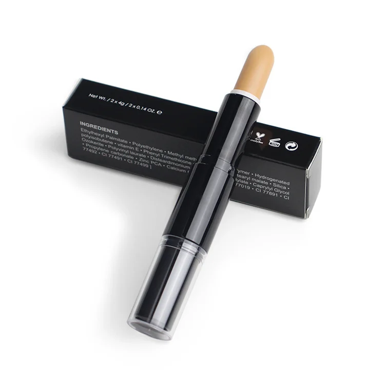 Highlighter and Concealer Contour Stick Dual Custom Vegan Pencil Packaging Private Label Makeup Lace