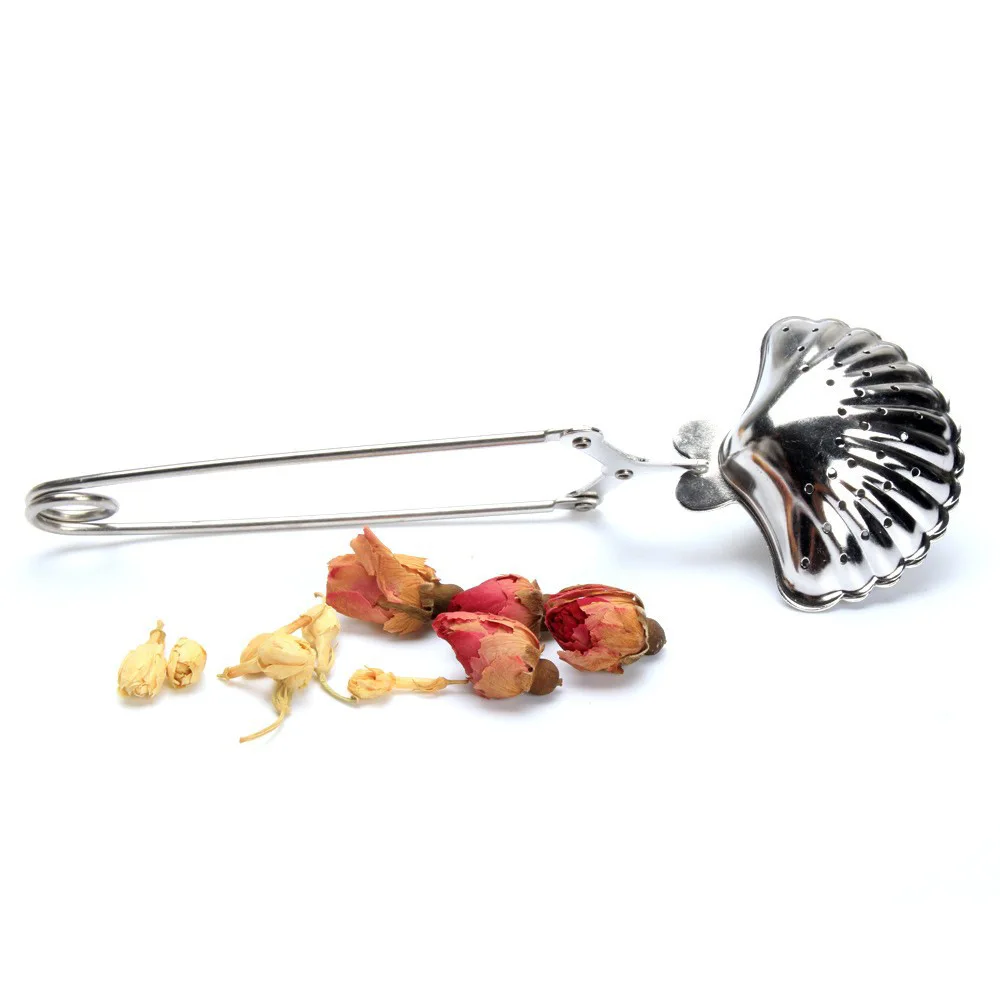 Рекламный подарок из нержавеющей стали в форме раковины ситечко для чая заварочный чайник