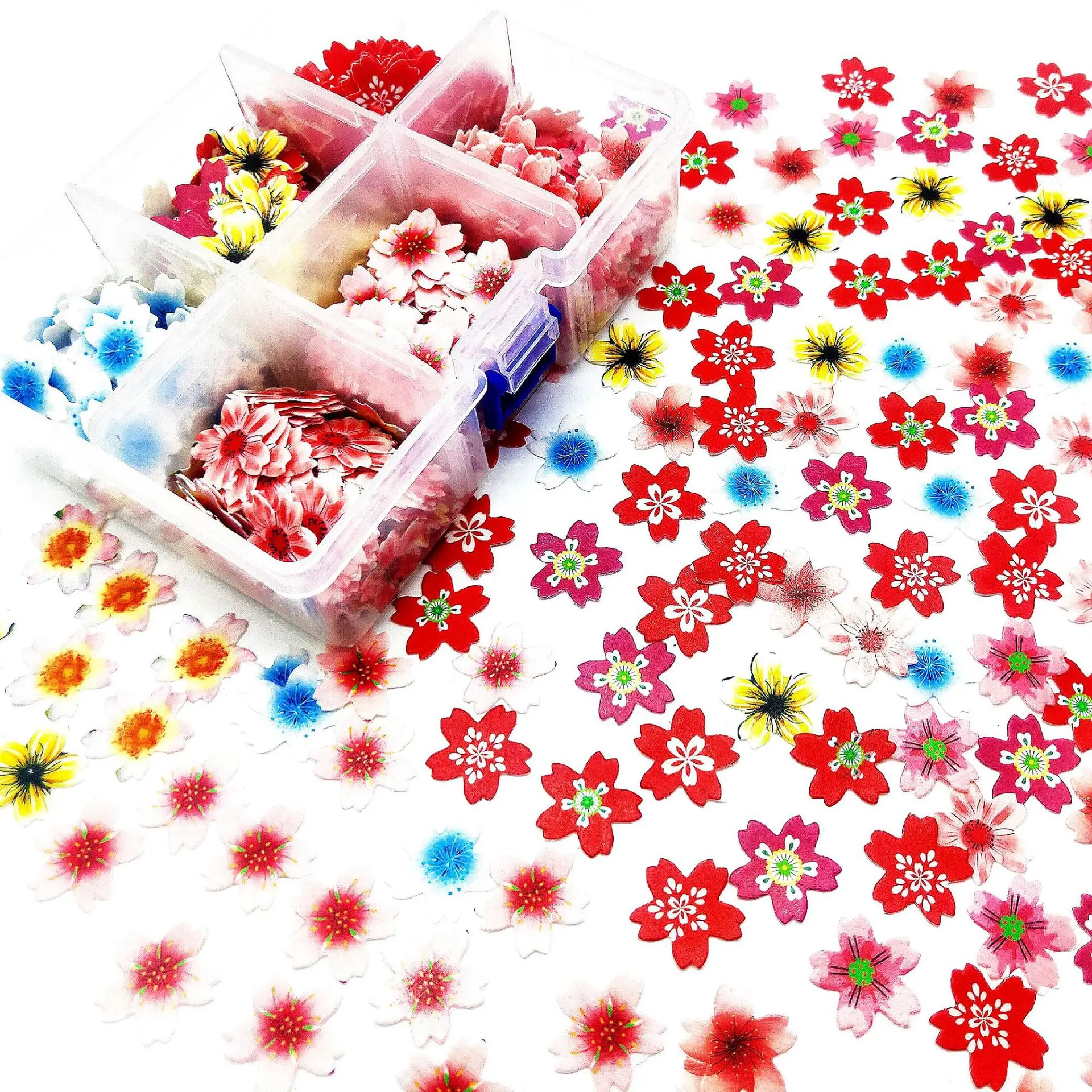 Съедобная вафли бумажная бабочка маленький цветок торт украшение