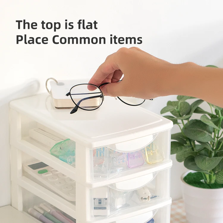 Factory Cheap Price Desktop plastic 5-layer storage makeup organizer box drawer