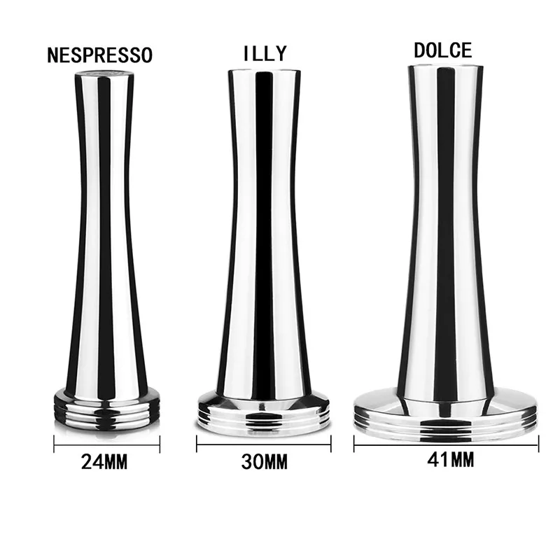 304 Stainless Steel Reusable Tamper Powder Hammer for Dolce Gusto Illy and Nespresso Coffee Capsule