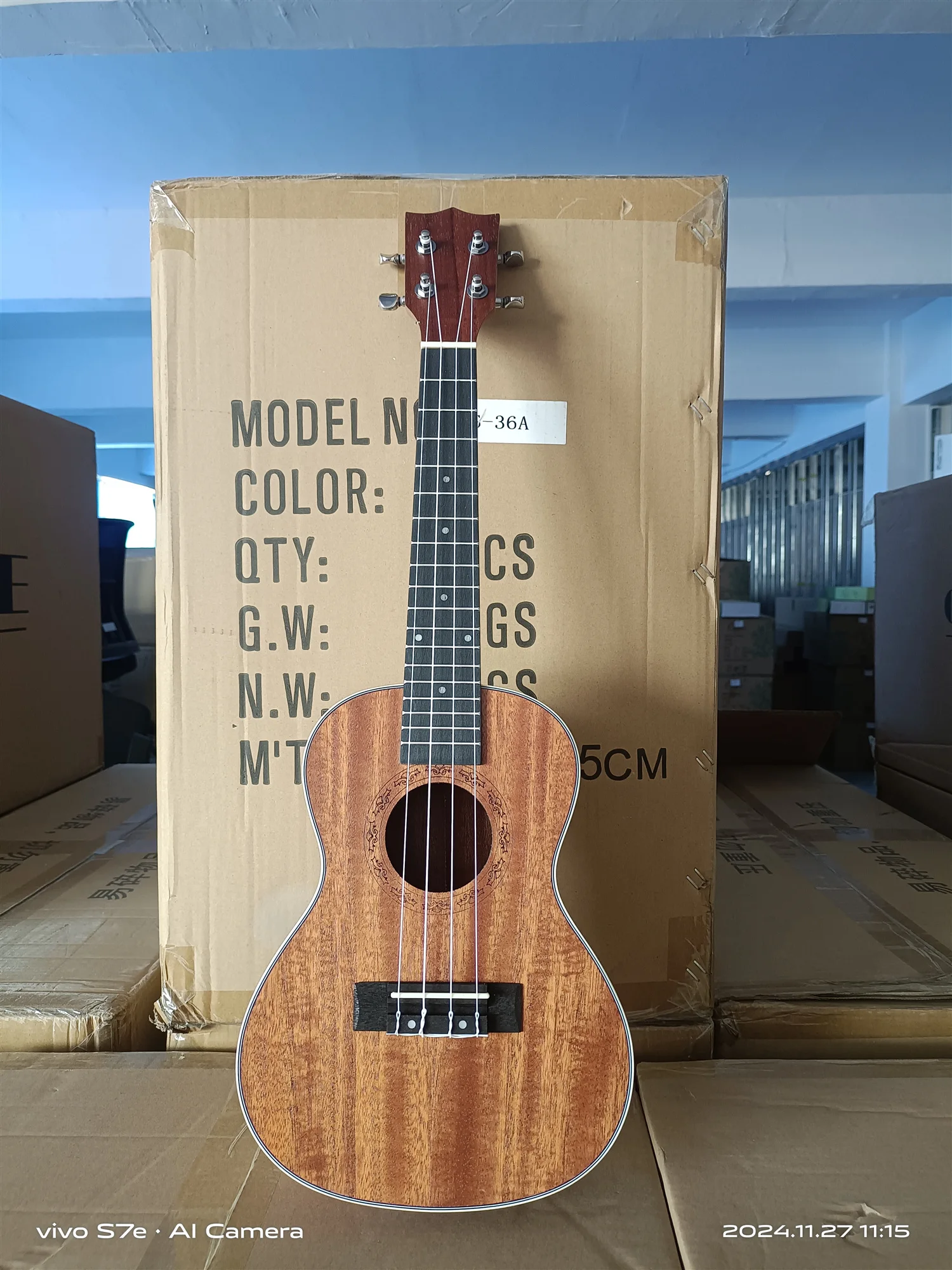 Wholesale 23-Inch Concert Electric Ukelele Original Deviser OEM Custom Logo Nylon ABS Rosewood Cheap Ukulele Guitar Bassoon