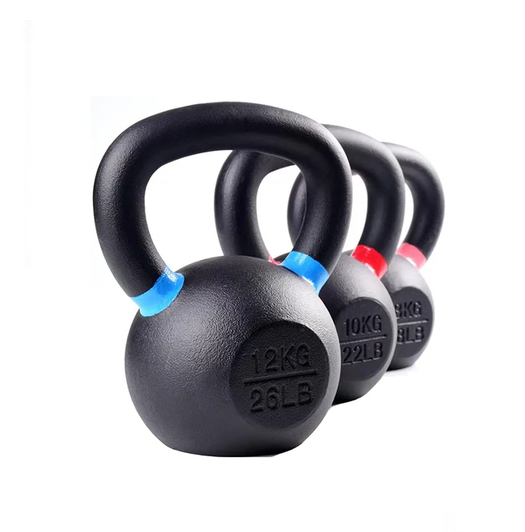 Gym Equipment Weights Accessories Powder Coated Cast Iron Vinyl Kettlebells