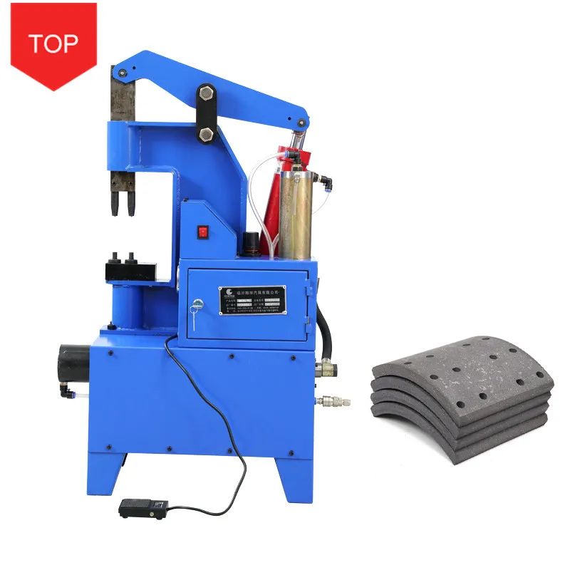 2023 Double Head Pneumatic Electric Brake Pad Riveting Machine