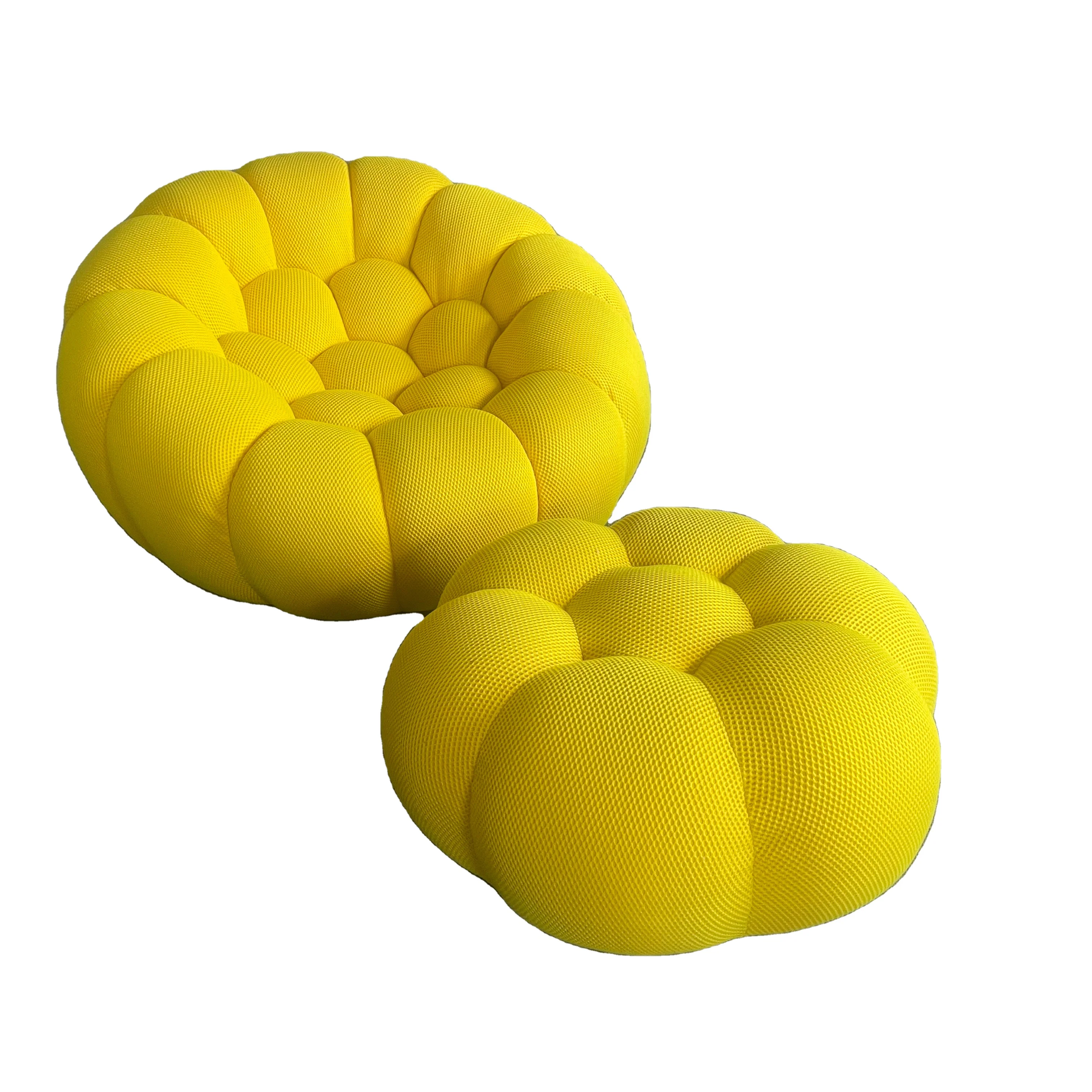 Unique Curved Colorful Comfortable Roche Bobois Bubble Sofa Green 3 Seater Honeycomb Modern Bubble Sofa
