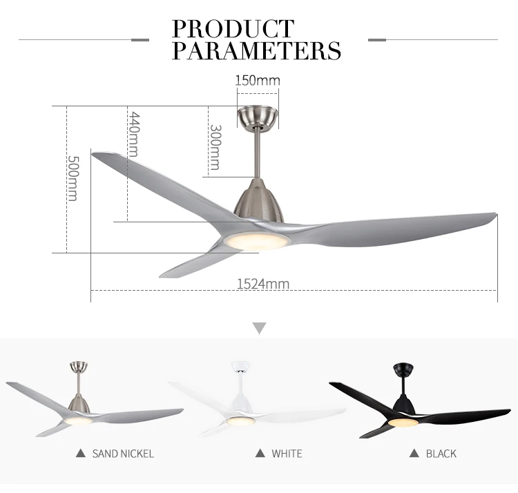 Philippines 52 Inch Fan Light Air Cooling Fan Electrical Appliances LED Ceiling Fans With Light